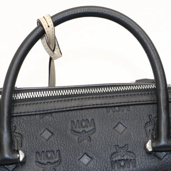 MCM Calfskin Ottomar Monogram Essential Boston Bag - Picture 2 of 15